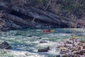 Taking on the Whitewater Rapids on the Muerray River